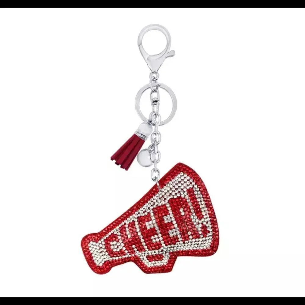 ‎CHEER  RHINESTONE GOLD KEYRING